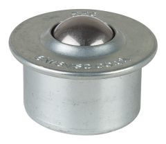 Kugelrollen E33.022, Befestigung: , Material der Kugel: Stahl, Tragkraft: 97 kg, alle Teile verzinkt u. nichtrostende Stahlkugeln