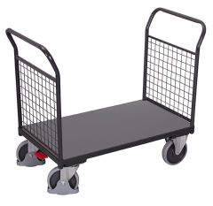 Doppel-Stirnwandwagen mit Draht, RAL 7016