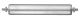 Tragrollen Stahlrohr blank S60-A12-422-452, Tragkraft: 240 kg, Rollenlänge: 400 mm, Ø Rohr-Außen: 60x1,5 mm, Einbaulänge: 422 mm, Achslänge: 452 mm