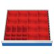 Schubladeneinteilung R 24-24 mit Kleinteileksten fr Front 100 mm