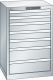 Schubladenschrank 7 Schubladen 564x572x850 RAL 7035 Lista 27x27E 14.252.020