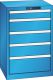 Schubladenschrank 5 Schubladen 564x572x850 RAL 5012 Lista 27x27E 14.256.010