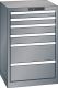 Schubladenschrank 6 Schubladen 564x572x850 NCS S 4502-B Lista 27x27E 14.258.080