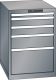 Schubladenschrank 5 Schubladen 564x725x800 NCS S 4502-B Lista 27x36E 14.368.080