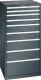 Schubladenschrank 9 Schubladen 717x725x1450 NCS S 9000-N Lista 36x36E 78.310.060