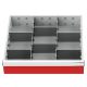 Schubladeneinteilung R 18-16 mit Metalleinteilung fr Front 100 mm