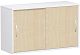 Anstell-Schiebetrenschrank Oberboden 25 mm, mit Stellfen, abschliebar, 1200x425x720, Ahorn/Wei