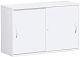 Schiebetrenschrank Oberboden 25 mm, mit Standfen, abschliebar, 1200x425x798, Wei/Wei
