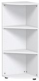 Eckabschlussregal mit Standfen, 400x400x1104, Wei