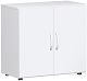 Flgeltrenschrank mit Standfen, inkl. Trdmpfer, nicht abschliebar, 800x420x752, Wei/Wei