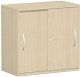 Schiebetrenschrank Oberboden 25 mm, mit Standfen, abschliebar, 800x425x798, Ahorn/Ahorn