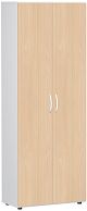 Flgeltrenschrank mit Standfen, inkl. Trdmpfer, nicht abschliebar, 800x420x2160, Buche/Wei