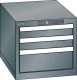 Schubladenschrank 3 Schubladen 411x572x383 NCS S 6502-B Lista 18x27E 78.409.050