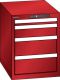 Schubladenschrank 4 Schubladen 411x572x533 RAL 3003 Lista 18x27E 78.415.070