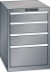 Schubladenschrank 4 Schubladen 564x725x850 NCS S 4502-B Lista 27x36E 78.525.080