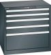 Schubladenschrank 5 Schubladen 717x572x700 NCS S 9000-N Lista 36x27E 78.560.060