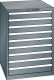 Schubladenschrank 9 Schubladen 717x725x1000 NCS S 6502-B Lista 36x36E 78.648.050