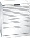 Schubladenschrank 9 Schubladen 870x725x1000 RAL 9010 Lista 45x36E 78.705.110