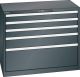 Schubladenschrank 5 Schubladen 1023x572x850 NCS S 9000-N Lista 54x27E 78.742.060