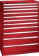 Schubladenschrank 11 Schubladen 1023x572x1450 RAL 3003 Lista 54x27E 78.775.070