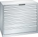 Schubladenschrank 8 Schubladen 1193x725x1000 RAL 7035 Lista 64x36E 78.832.020