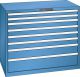 Schubladenschrank 8 Schubladen 1193x725x1000 RAL 5019 Lista 64x36E 78.832.040
