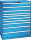 Schubladenschrank 10 Schubladen 1193x725x1450 RAL 5012 Lista 64x36E 78.839.010