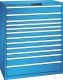 Schubladenschrank 12 Schubladen 1193x725x1450 RAL 5012 Lista 64x36E 78.842.010