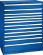 Schubladenschrank 12 Schubladen 1193x725x1450 RAL 5005 Lista 64x36E 78.842.100