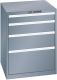 Schubladenschrank 4 Schubl. 717x725x850 NCS S 6502-B Lista 36x36E 79.499.050