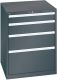Schubladenschrank 4 Schubl. 717x725x850 NCS S 9000-N Lista 36x36E 79.382.060