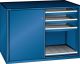 Schubladenschrank Schiebetren 1430x627x1020 RAL 5010 Lista 36x27E 79.428.090