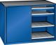 Schubladenschrank Schiebetren 1430x627x1020 RAL 5005 Lista 36x27E 79.432.100