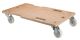 Allzweckroller A.-ROLLER.350,  Rad: 75 mm , Tragkraft: 150 kg , Bauhhe: 112 mm, Radausfhrung: Kunststoffrad, Plattengre: 350x600 mm