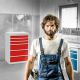 Schubladenschrank Tiefe 500, R 24-16, 9 x Schublade