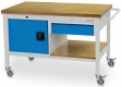Mobile Wekbank Tiefe 750 mm, R 18-24, 1x Schublade, 1x Flgeltre