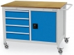 Mobile Wekbank Tiefe 750 mm, R 18-24, 4x Schublade, 1x Flgeltre