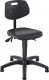 Arbeitsdrehstuhl, Sitz und Rücken PU-Schaum, schwarz