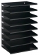 Sortierrack aus Metall mit 8 Fchern im Format DIN A4