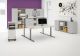 Elektro-Hubtisch hhenverstellbar, 1200x800x650-1250, Buche/Silber