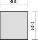 Schreibtisch hhenverstellbar, 800x800x680-820, Buche/Silber