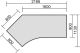 Elektro-Hubtisch 135 links hhenverstellbar, 2166x1130x650-1250, Ahorn/Silber