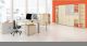 Anstell-Querrollladenschrank Oberboden 25 mm, mit Stellfen, abschliebar, 800x425x720, Silber/Ahorn