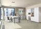 Anstell-Querrollladenschrank Oberboden 25 mm, mit Stellfen, abschliebar, 800x425x720, Silber/Lichtgrau
